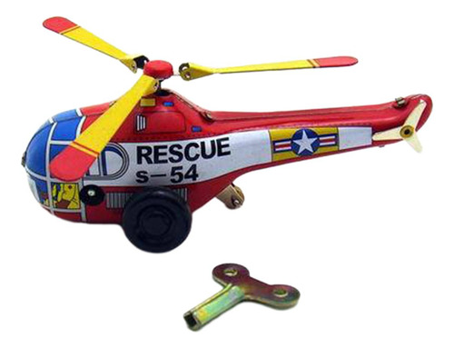2 Pequeno Helicóptero De Folha De Flandres, Brinquedo