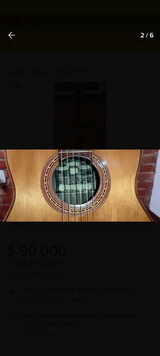 Imagen 2 de 6 de Guitarra Clasica - Luthier Breyer Hermanos
