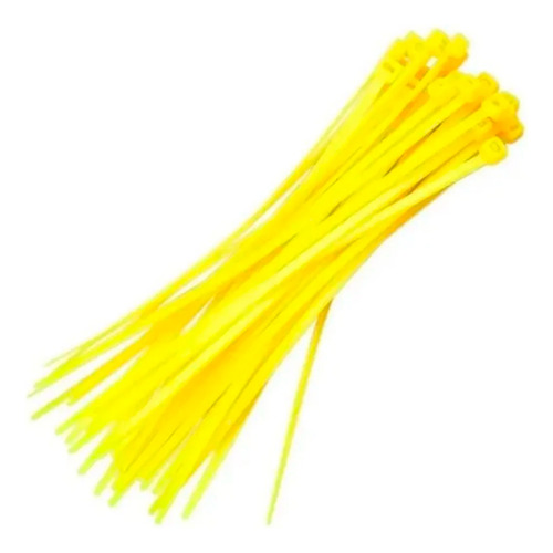 Abraçadeira De Nylon Termotie® 380mm X 7,6mm Com 50 Un B68 Cor Amarelo