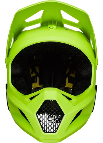 Capacete Downhill Fox Rampage Mips Amarelo Fluor Tamanho P