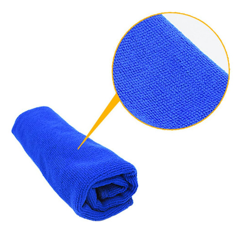 6 Toalla De Limpieza Para Coche De 25x25cm, Microfibra, Muy