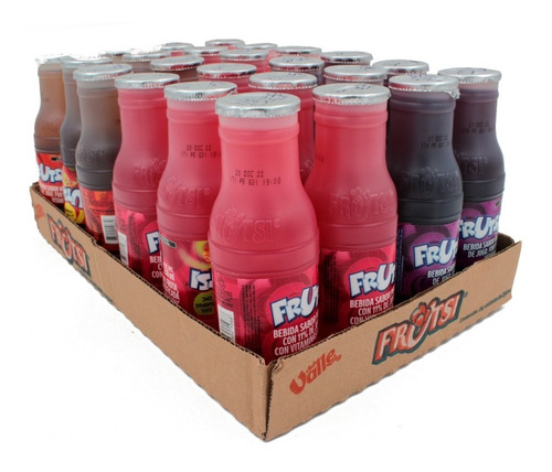 24 Pack Frutsi Con Jugo Vitaminas Sabores Surtidos De 250 Ml