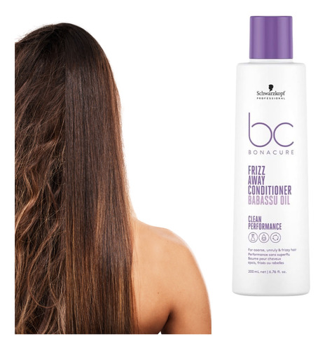 Acondicionador Schwarzkopf Bc Anti Frizz Aceite BabasĂș 200ml