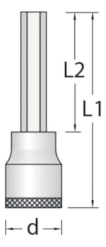 Soquete Hexagonal Longo 19mm Com Encaixe 3/4 In32l-19 Gedor
