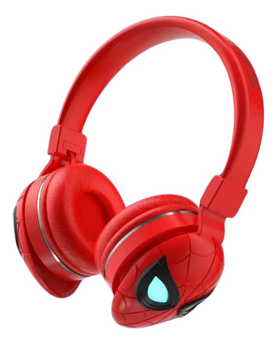 Audífonos Bluetooth Hombre Araña Nm-27 Color Rojo