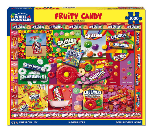 Puzzles White Mountain Puzzles Fruity Candy Puzzles De 1000