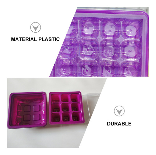 K Set De Cajas De Vivero Con 9 Hoyos For Cultivo Y Plantas,