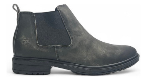 Bota Borcego Pizzoni De Hombre Elastizado Cuero Vacuno 5017