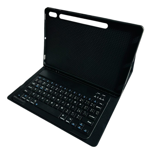 Funda Con Teclado Negro Para Tab Samsung S10 Plus Español