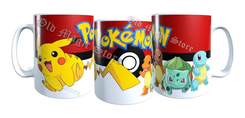 Pikachu Pocillo Aaa Mug Pokemon Charmander Squirtle Anime