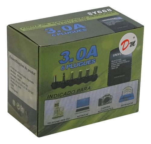 Universal 3-4,5-6-7,5-9-12v 3,0a 30w Variable Fuente Poder 1