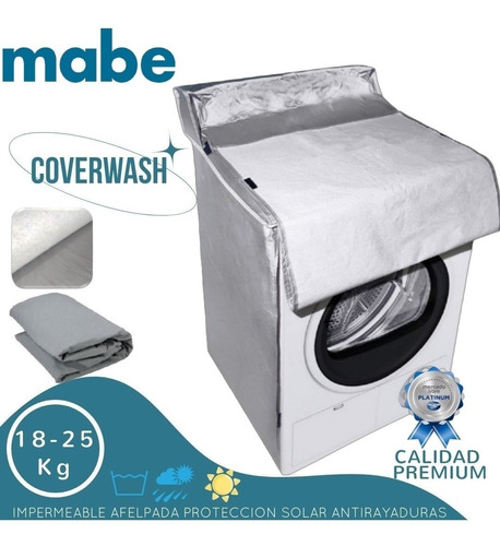 Cover Wash Secadora Con Elpada Imper Mabe 18k Pedestal