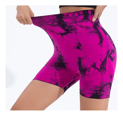 Short Deportivo Push Up Tie Dye Push Licra Alta Calidad