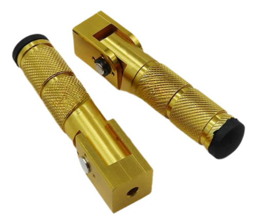 2 Reposapiés Para Motocicleta, Accesorio Dorado