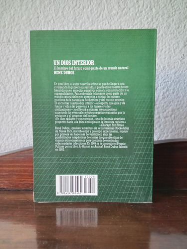 Un Dios Interior - Rene Dubos (Usado)