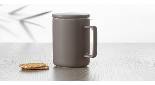 Taza Para Infusión 400 Ml Color Taupe Color Marrón