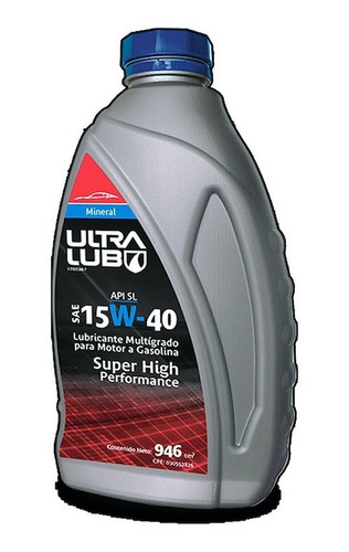 Aceite Mineral Sae 15w/40 Ultralub Ultra Lub