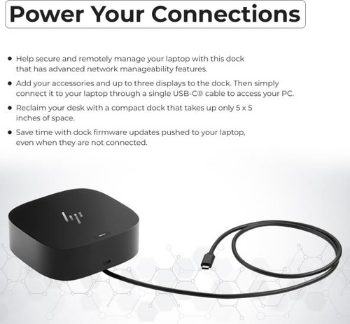 Paquete De Base Hp Usb-c G5 Con Adaptador De Corriente