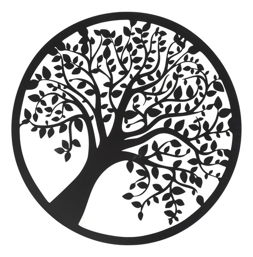 Placa Metálica Con Forma De Árbol De La Vida Para Pared, Dec