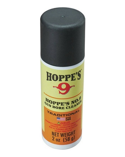 Hoppes Limpiador Solvente De Cañones En Aerosol N.9 De 2oz.