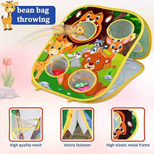 Animal Bean Bag Toss Game Toy Juego De Lanzamiento Al A...