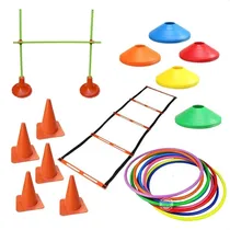 Comprar Kit Entrenamiento Coordinacion Valla Escalera Cono Aro Bases