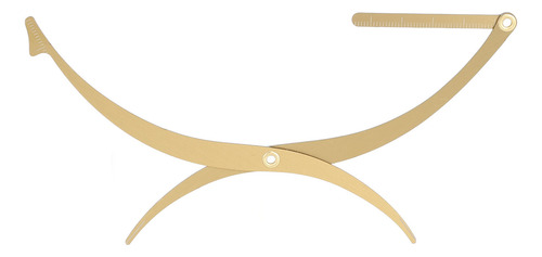 Esténcil Dorado Para Cejas, Microblading, Acero Inoxidable,
