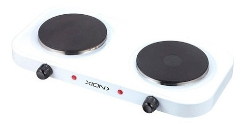 Placa De Cocina Eléctrica De Dos Discos 2000w Xion Xi-h2