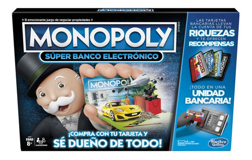 Imagen 1 de 8 de Juego De Mesa Monopoly Banco Electrónico