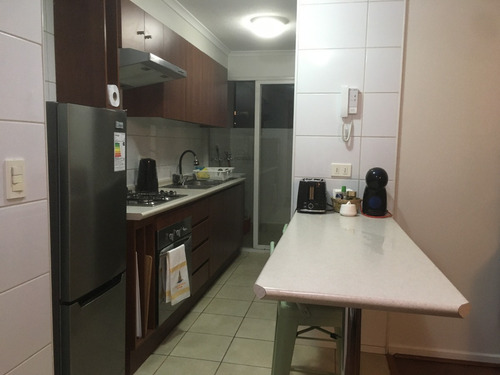 Arriendo Depto Amoblado Metro Manquehue 1d+1b+est+bd