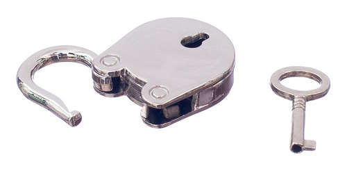 Imagen 3 de 5 de Estilo Antiguo De Mini Candados De La Vendimia De Plata De