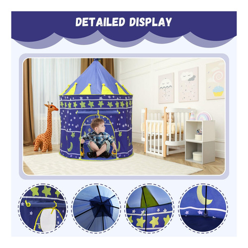 Príncipe Tent Boys Playhouse Kids Castle Jugar Tent Tent