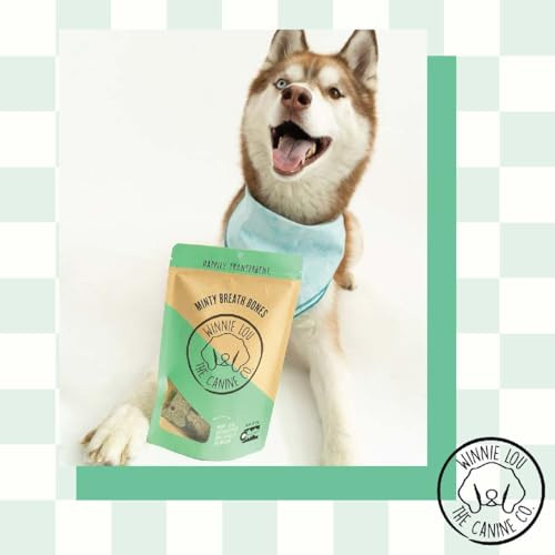 Winnie Lou Minty Breath Bones Organic Dog Treats Made In
