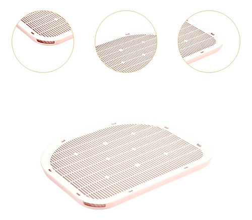 Alfombrilla Antideslizante Para Residuos De Gatos, Rosa