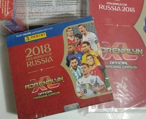 Un Paquetón O Cajita 24 Sobres Adrenalyn Xl Rusia 18 Panini