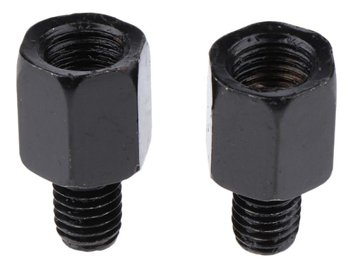 Adaptador De Espejo Rosca Izquierda 10 Mm Derecha 8 Mm Negro