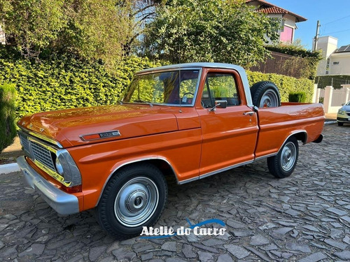 Imagem 1 de 25 de Vendido Ford Pickup F-100 V8 74 Espetacular Ateliê Do Carro