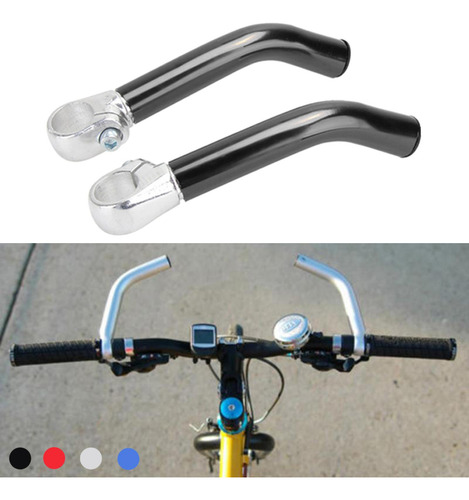 2 De Bicicleta Extensão Guiador De Fibra De Carbono Preto
