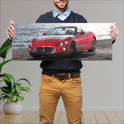 Cuadro 30x80cm Auto 2011 Maserati Grancabrio Spo 175