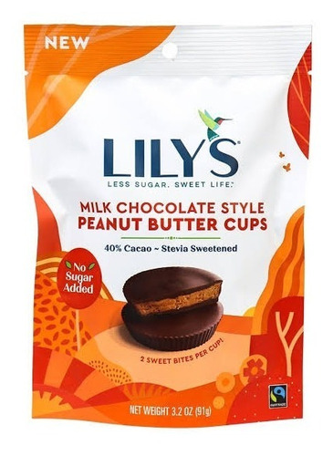 Lily's Milk Chocolate Style Peanut Butter Cups 91 Grs