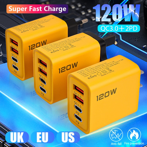 Adaptador De Cargador Usb Dual Pd, Enchufes Estadounidenses,