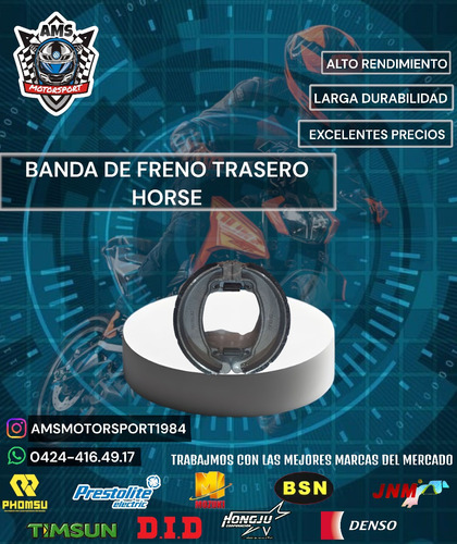 Banda De Freno Trasero Horse