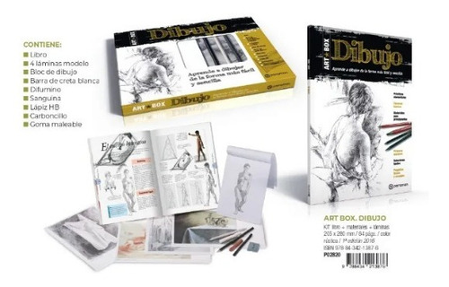 Art Box - Dibujo - Kit Libro + Láminas + Material Parramon
