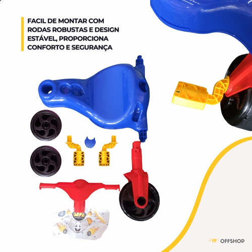 Triciclo Motoca Infantil Velotrol Com Pedal Passeio Fast
