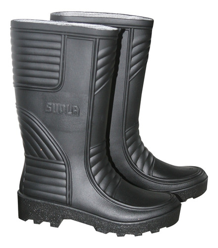 Imagen 1 de 9 de Botas Pvc Caña Larga Sin Puntera Supla, Negra Talla 45 Pc