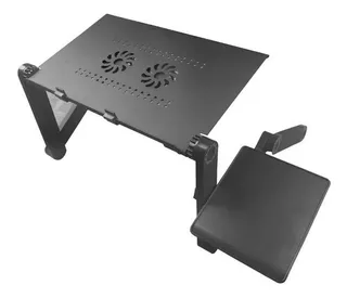 Mesa Cooler De Metal Para Laptop Posa Mouse + 2 Ventiladores