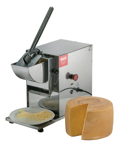 Rallador De Queso Electrico 3 Discos Acero Inox 0,5 Hp Malta Color Plateado