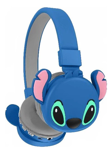 Audífono Bluetooth Stitch Para Iphone Samsung Xiaomi Azul Azul