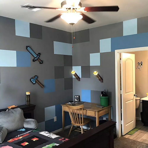 Lanterna Led De Luz Noturna Minecraft Brownstone