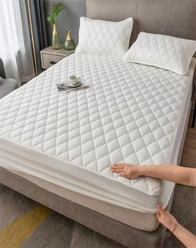 Cubre Colchon Impermeable + 1 Funda De Almohada 105x200cm+30